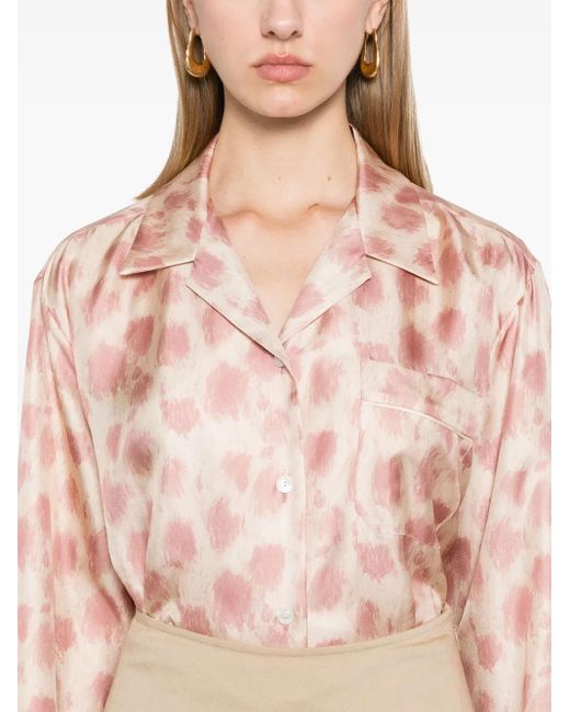 Marni Pink Animal-Print Shirt