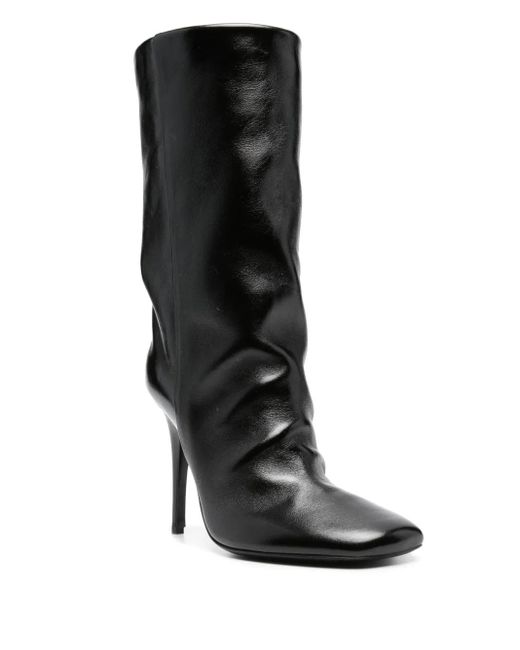 Bruno Frisoni Black Bootube 100Mm Square-Toe Boots