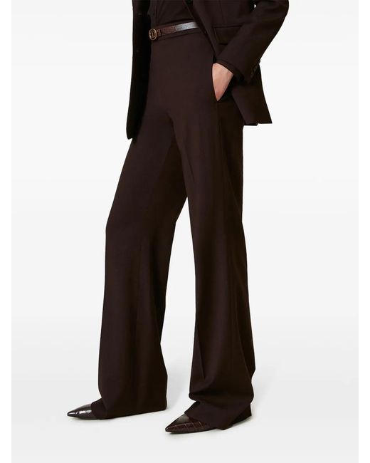 Twinset Black High-Waisted Trousers