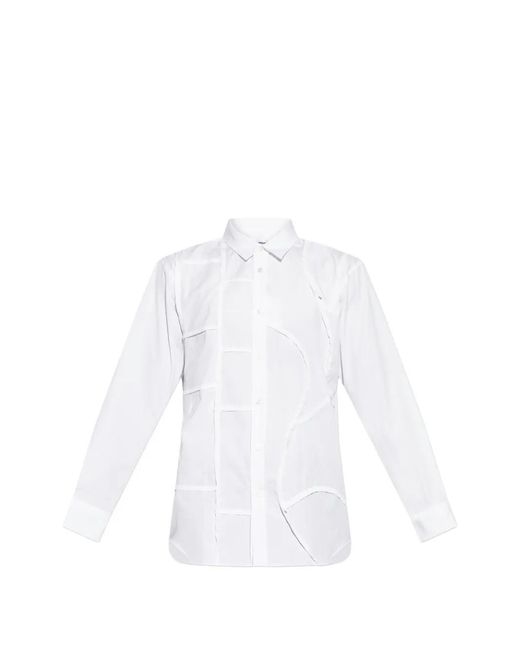Comme des Garçons Gerafeld Overhemd Met Patchwork in het White voor heren