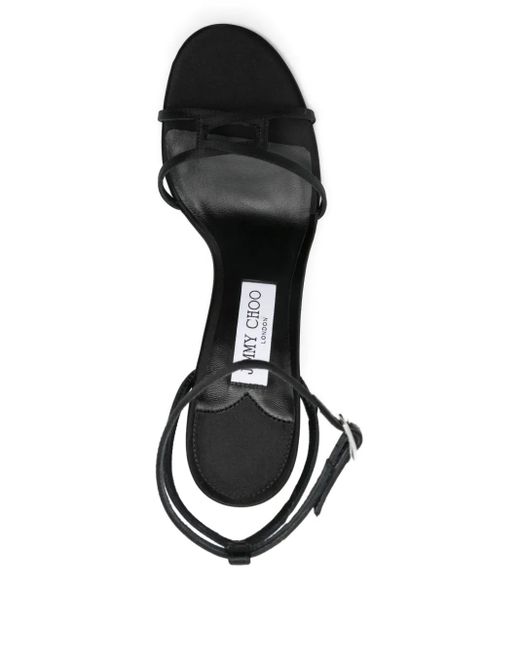 Jimmy Choo Black 100Mm Leo Sandals