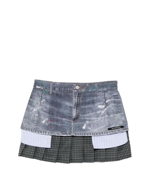 Gonna Denim Con Design Patchwork di ANDERSSON BELL in Blue