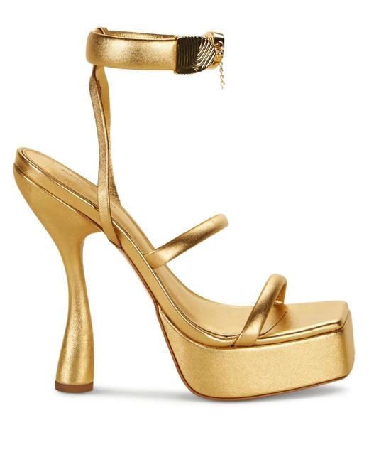 Cult Gaia Elodie プラットフォーム サンダル Metallic