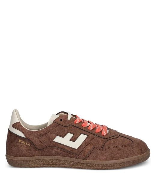 Flamingos Brown Burela Slim Logo-Appliqué Sneakers