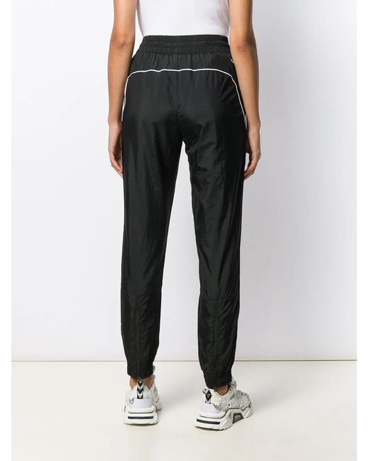 PUMA Black Logo Printed Track Pants