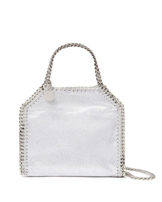 Stella McCartney White Mini Falabella Tote Bag