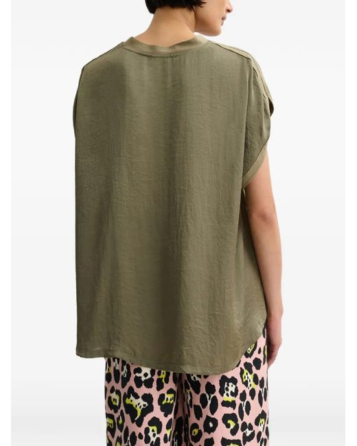 Essentiel Antwerp Green Jabana High-Low T-Shirt
