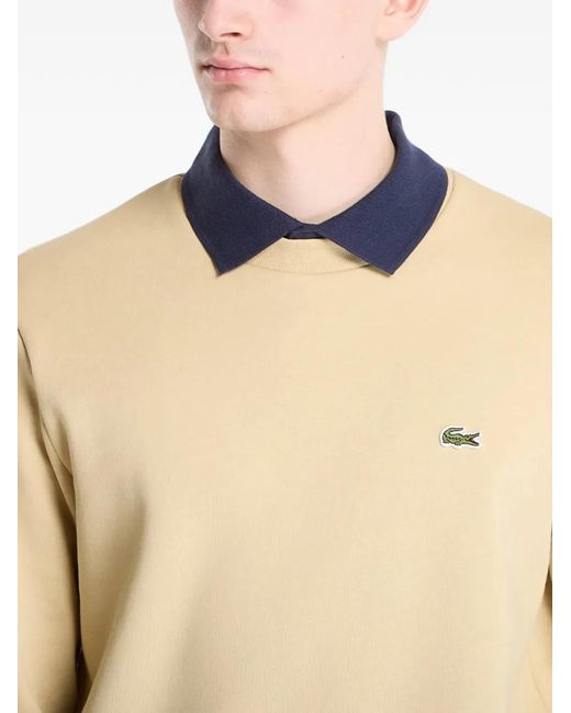 Lacoste Blue Logo-Patch Sweater for men