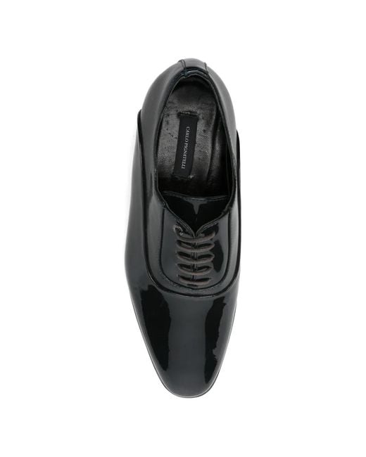 Carlo Pignatelli Black Patent-Leather Oxford Shoes for men