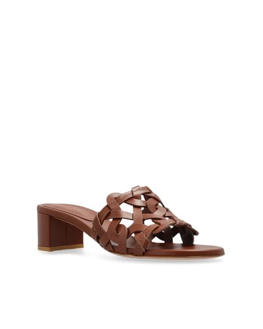Gianvito Rossi Brown 55Mm Amalfi Sandals