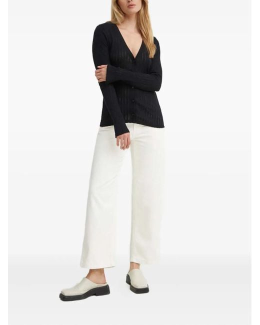 Levi's White Logo-Patch Pocket Jeans