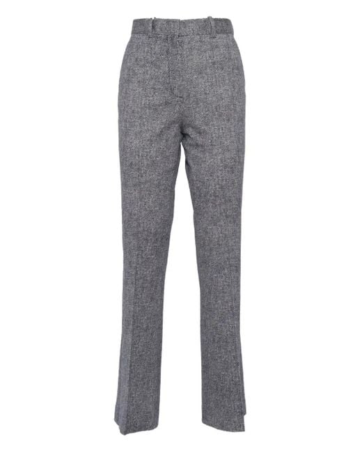 Circolo 1901 Gray Piqué Trousers