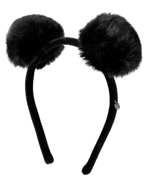 Maison Michel Black Heidi Headband