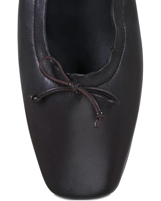 Agl Attilio Giusti Leombruni Black Bow-Detail Ballet Flats