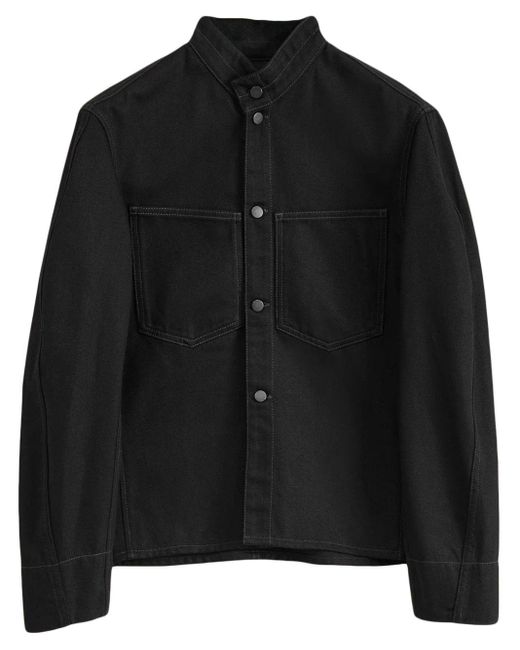 Lemaire Black Curved Denim Jacket