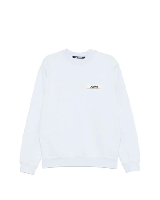 Jacquemus White Le Sweatshirt Gros Grain for men