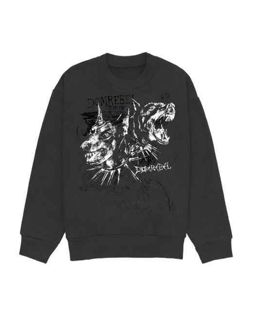 メンズ DOMREBEL Puppy プルオーバー Black