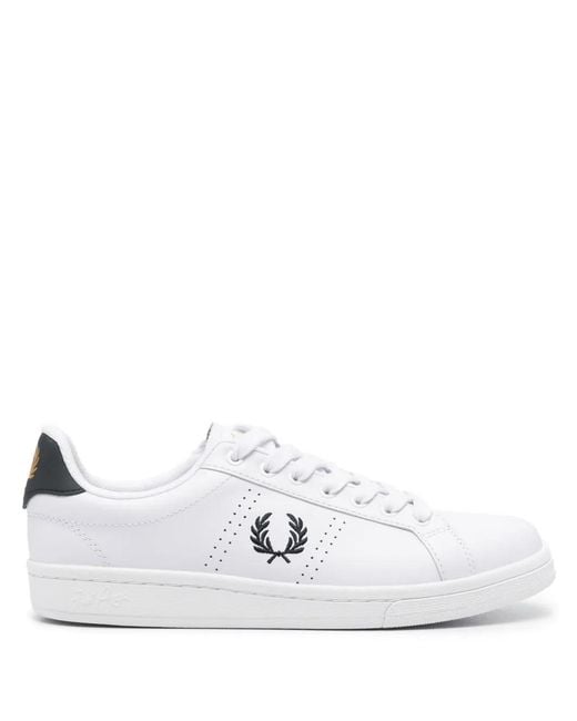 Fred Perry White B721 Leather Sneakers for men
