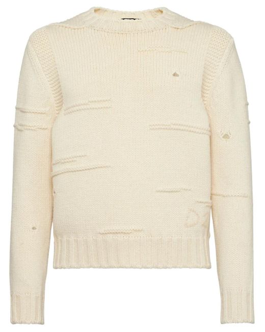 Pull En Coton À Logo Brodé DSquared² pour homme en coloris Natural