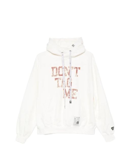 Maison Mihara Yasuhiro White Long-Sleeves Hoodie