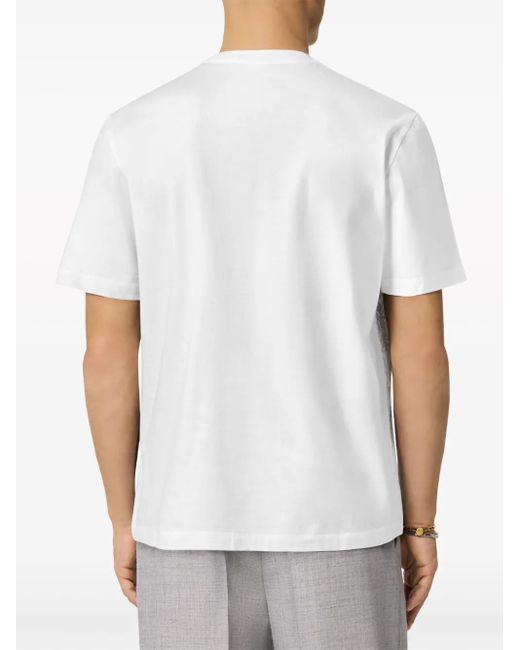 Versace Barocco Sea Cotton T-Shirt in White for Men | Lyst