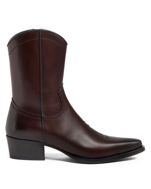 DSquared² Brown City Nights Cowboy Boots for men