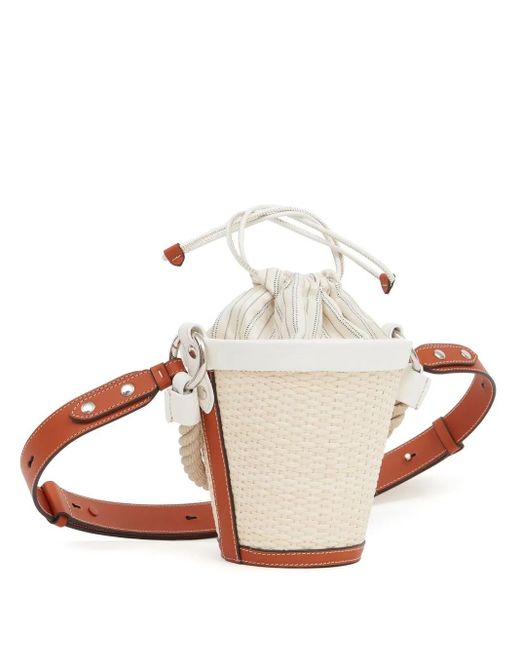 Maison Margiela Fire Geweven Bucket-Tas in het White voor heren