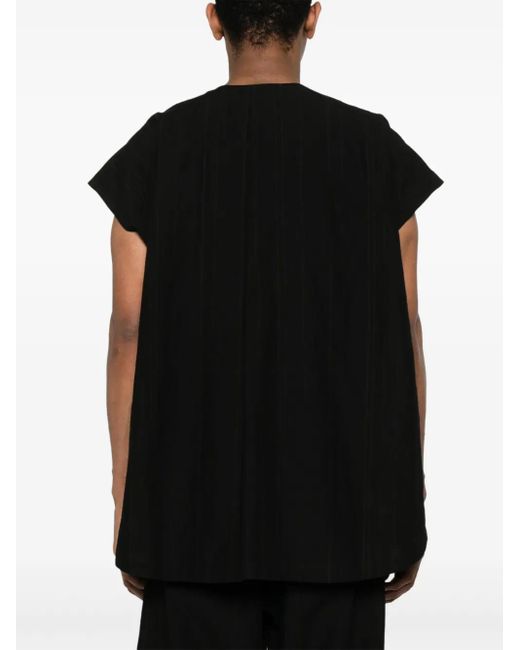 Jan Jan Van Essche Black V-Neck Shirt for men