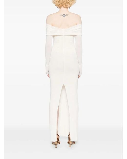 MANURI White Amara Buckle Dress