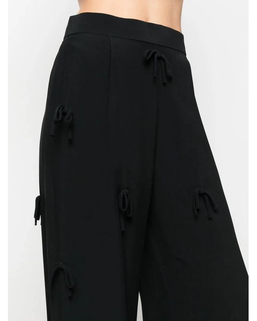 Viktor & Rolf Black Bed Of Bows Wide Trousers
