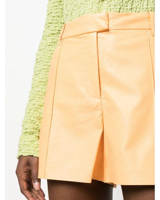 Stand Studio Orange Short Kirsty En Cuir Artificiel