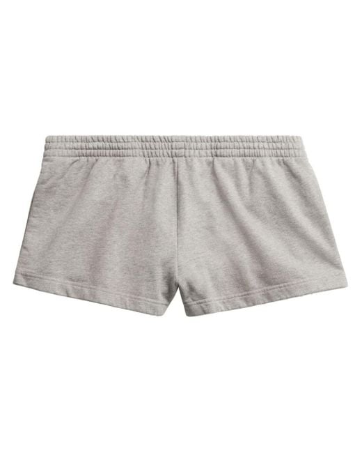 Balenciaga Gray Cotton Short Shorts