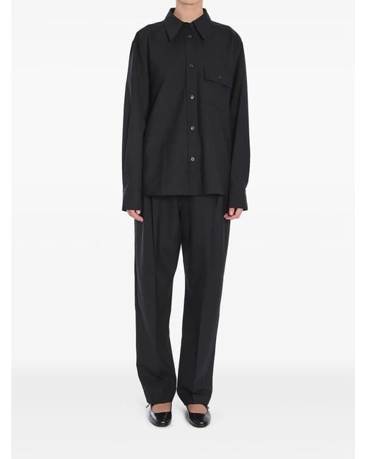 Khaite Black Trenton Trousers