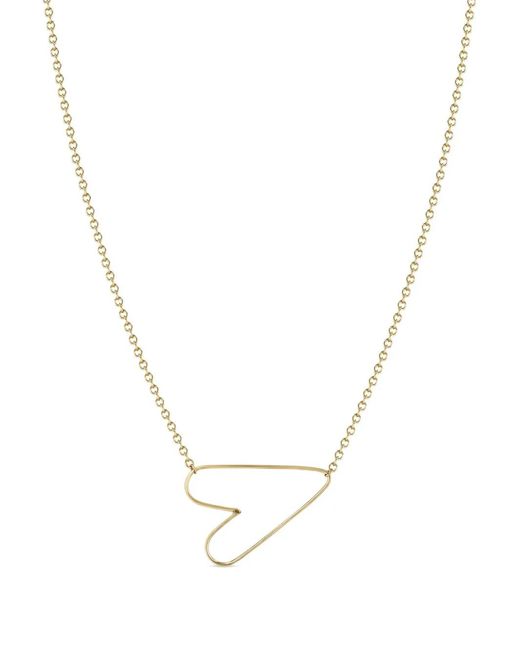Zoe Chicco Metallic 14Ct Anchored Heart Necklace
