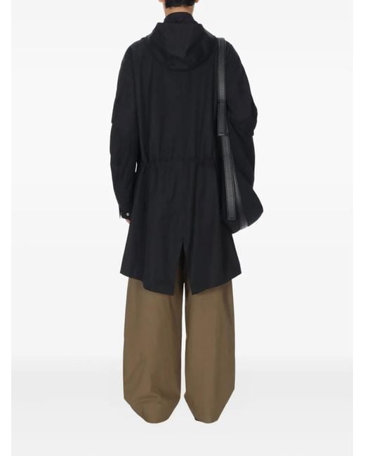Studio Nicholson Blue Mobi Hooded Drawstring Parka for men