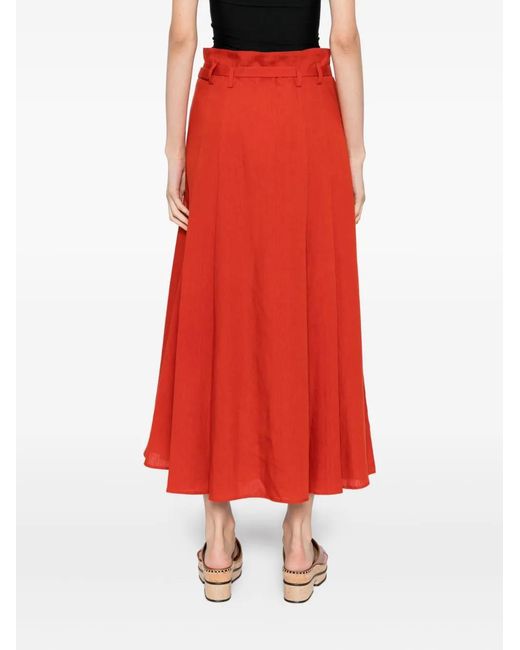 Gabriela Hearst Red Dugald Skirt