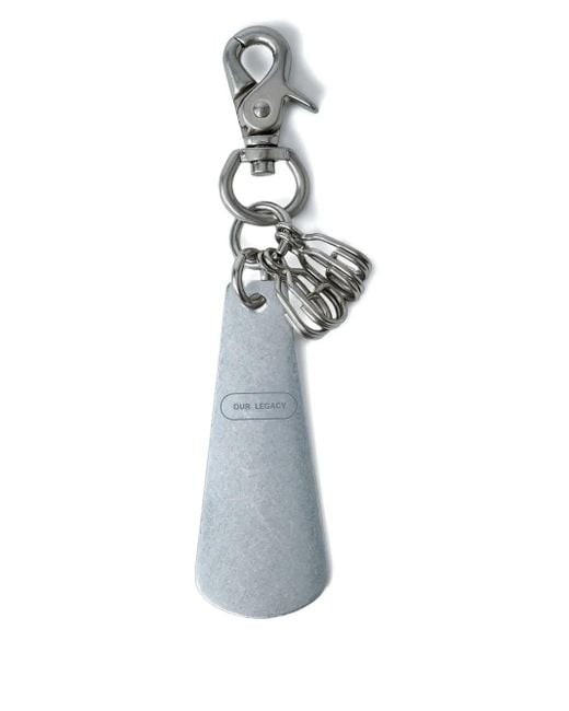 Our Legacy Logo Shoehorn Keyring in White for Men | Lyst