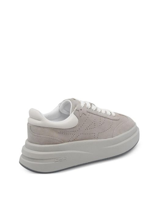 Ash Gray Idol Perforated Sneakers