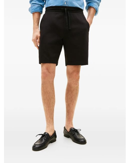 Tommy Hilfiger Black Drawstring-Fastening Shorts for men