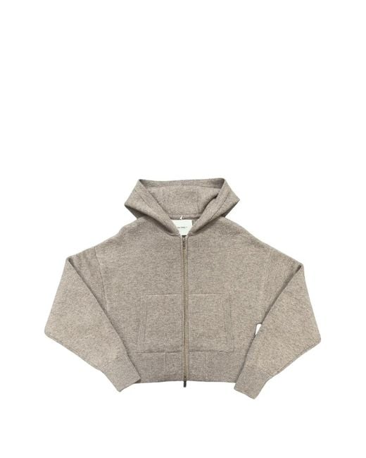 Lisa Yang White Lilia Hooded Cardigan