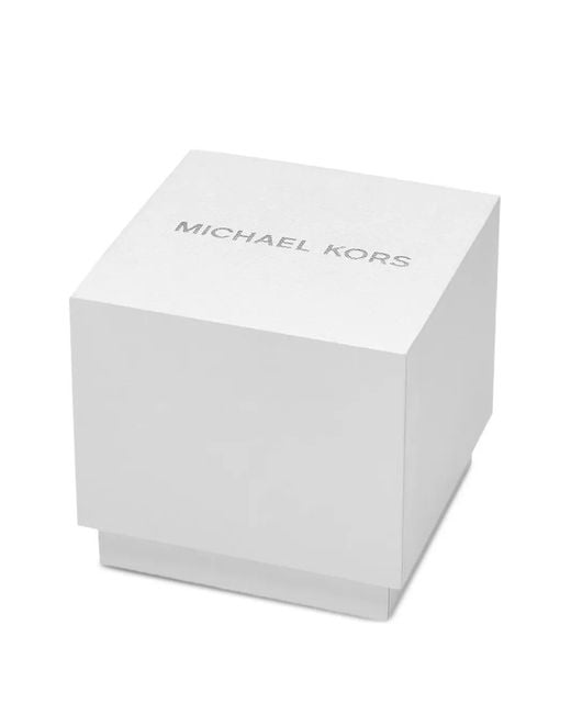 Michael Kors White Montre À Ornements En Cristal 35 Mm