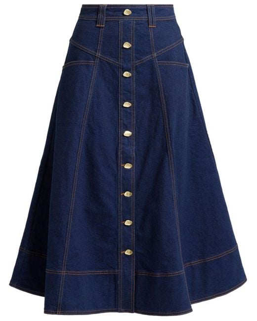 Aje. Denim Rok in het Blue