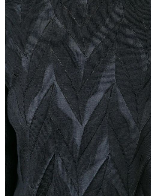 Junya Watanabe Chevron Panel Sweater in het Black