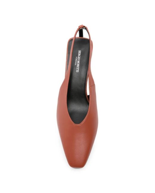 SERGIO MORETTI FIRENZE Pink Pointed-Toe Slingback Pumps