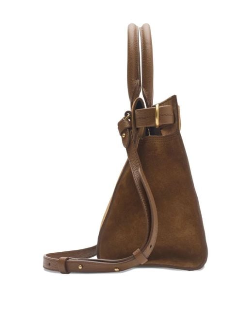 Burberry Brown Cotswolds Suede Small Tote Bag