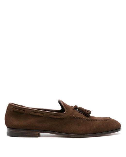 Church's Brown Tassel-detail Suede Loafers for men
