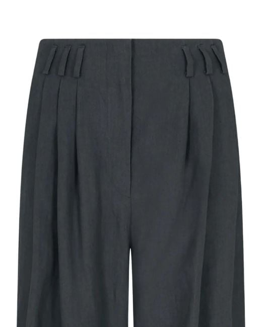 Giorgio Armani Gray Pleated Trousers