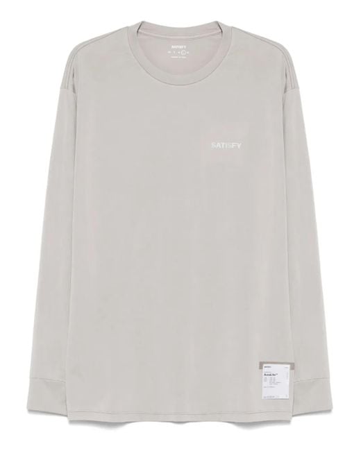 Camiseta AuraLiteTM de manga larga Satisfy de hombre de color White