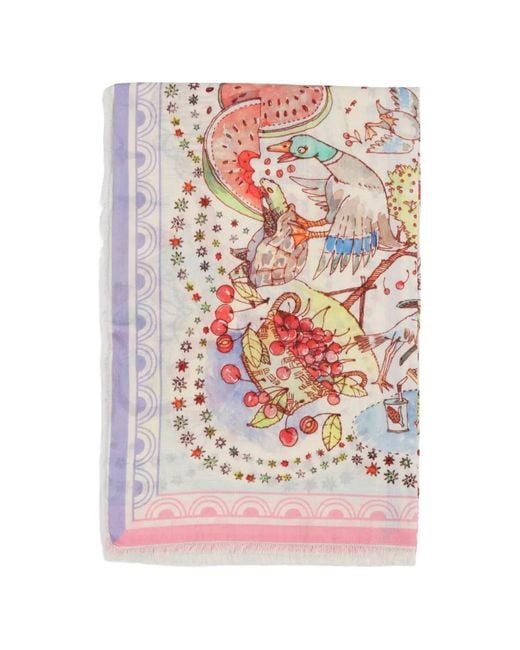 Faliero Sarti Pink X Paolo Fiumi New Little Spring Scarf