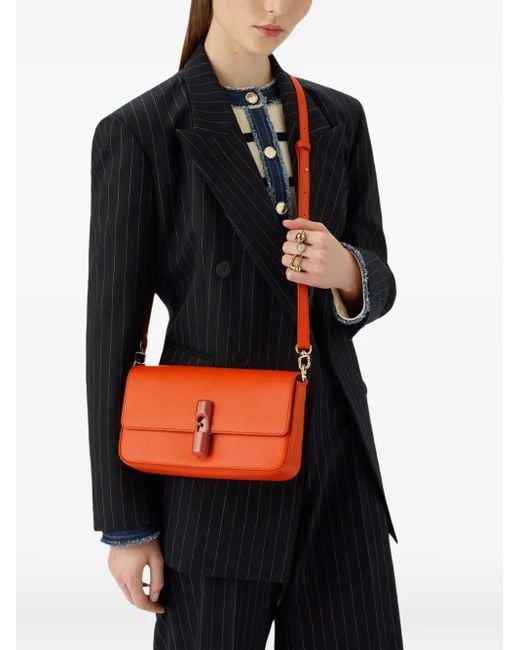 Furla Orange Iride Clasp-Fastening Bag